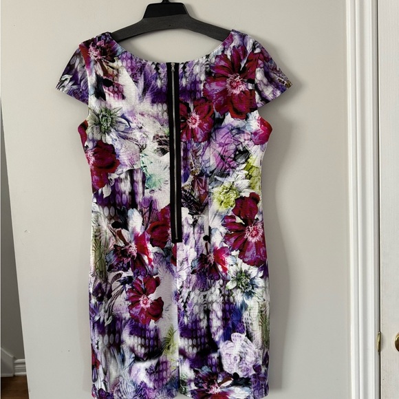 Cartise Red and Purple Asymmetrical Sheath Dress for Wedding Guest - Picture 3 of 7